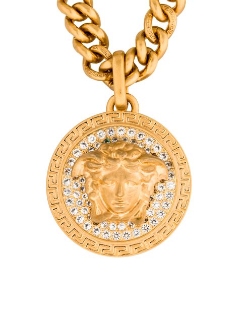 Versace icon medusa necklace